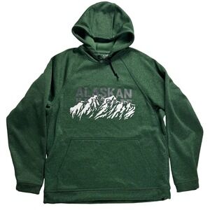 Alaskan Hardgear Duluth Trading Co Mens Green Fleece Lined Mountain Hoodie M